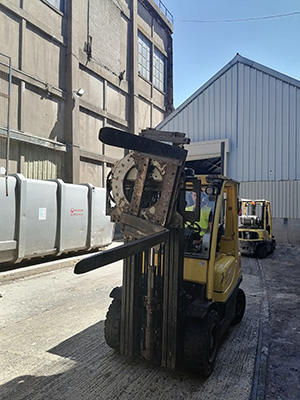 Chariot avec tête rotative